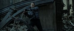 Neville Longbottom slaying Nagini DHF2