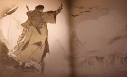 Shouren leaving his village