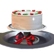 Christmas cake as seen in  