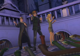 EA MS JS confronted by snakes