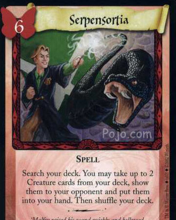 Serpensortia Trading Card Harry Potter Wiki Fandom You wish. i said, and then bowed, walking to our places. serpensortia trading card harry