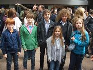 Melissa with her siblings Rohan and Hattie, along with Will Dunn, Arthur Bowen and Ryan Turner