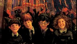 Harry celebrating winning House Cup