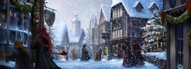Hogsmeade in winter