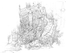 Hogwarts sketch Jim Kay