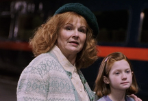 Molly and Ginny at King's Cross Station in 1991