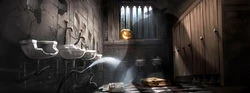 Con quỷ khổng lồ đi vào Phòng tắm, nơi mà Hermione đã trốn và khóc trong suốt bữa tiệc ma Halloween