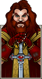 Godric Gryffindor với thanh gươm của mình