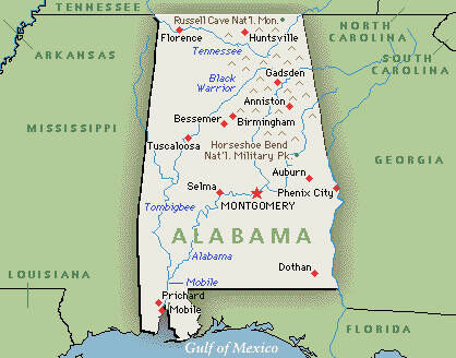 Alabama map selma Callen Rd