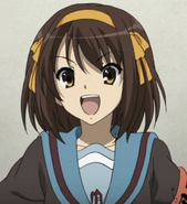 Haruhi as she appears in the anime movie