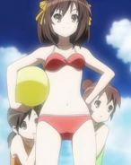 Haruhi's more normal figure in the original universe.