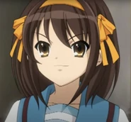 Haruhi as she appears in the anime series