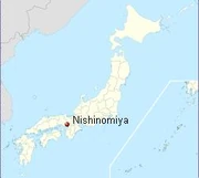 Location of Nishinomiya