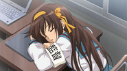 Reminiscences Haruhi sleeping