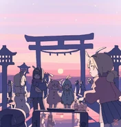 A drawing to celebrate Happy New Year 2023.[45]
