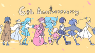 A drawing to celebrate Harumaki Gohan's 6th anniversary.[9]
