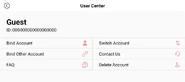 Account Screen