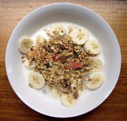 A muesli bowl in real life