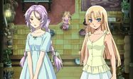 Clorica and Forte in their night gowns.