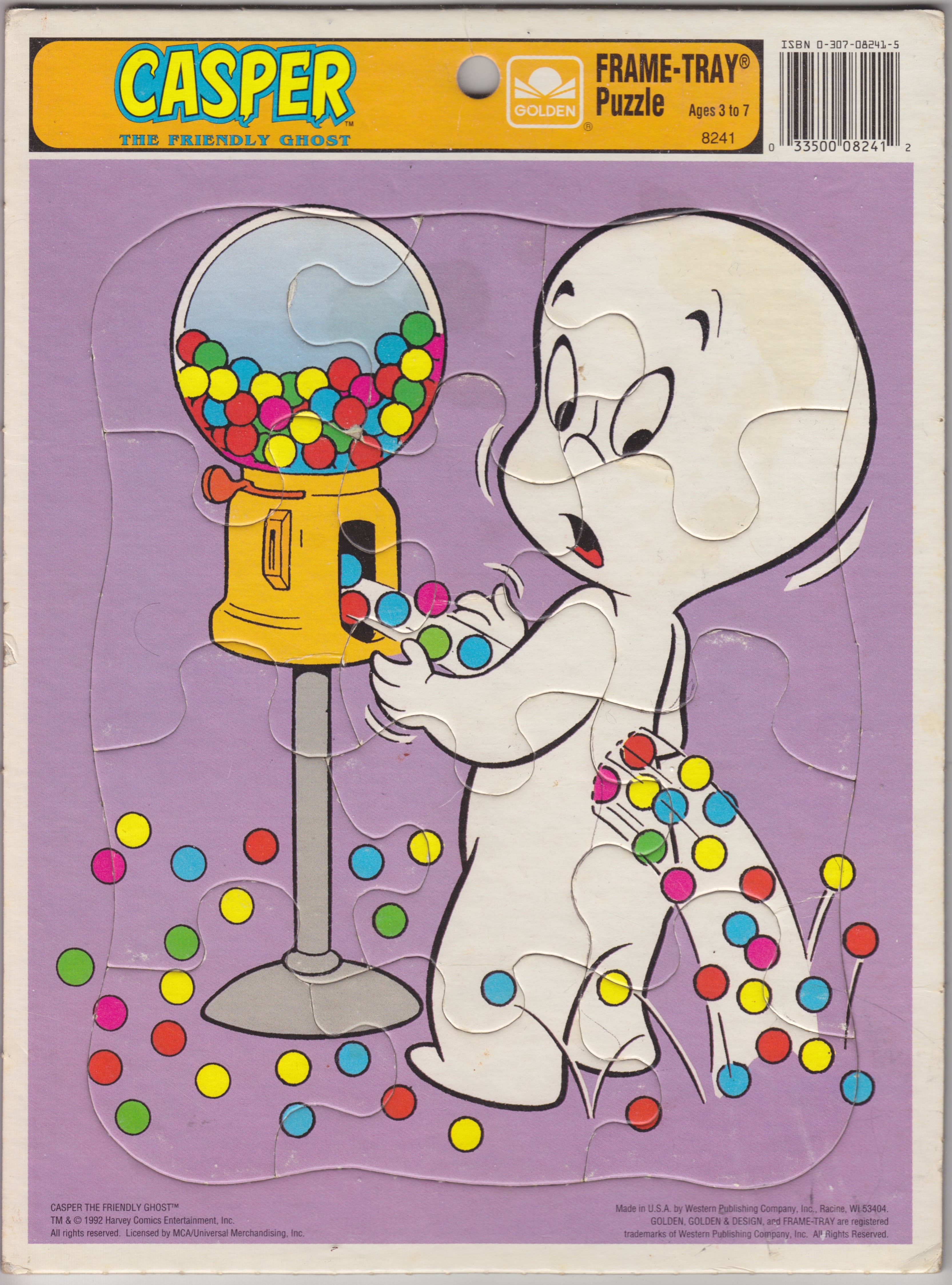 Golden - Casper - Gumball Machine - Frame Tray Puzzle