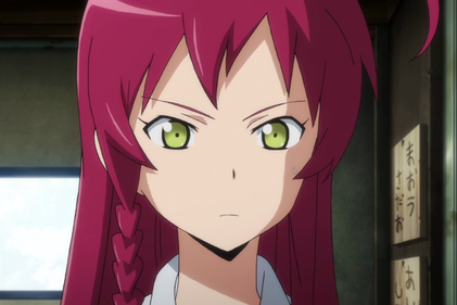 Anime The Devil Is A Part-Timer! Season 2 Maou Sadao Cosplay Wig Greenish  Black Short