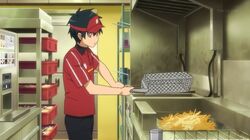 Maou cooks french fries