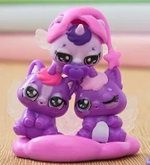 Purple Pufficorn Triplets (Rare)