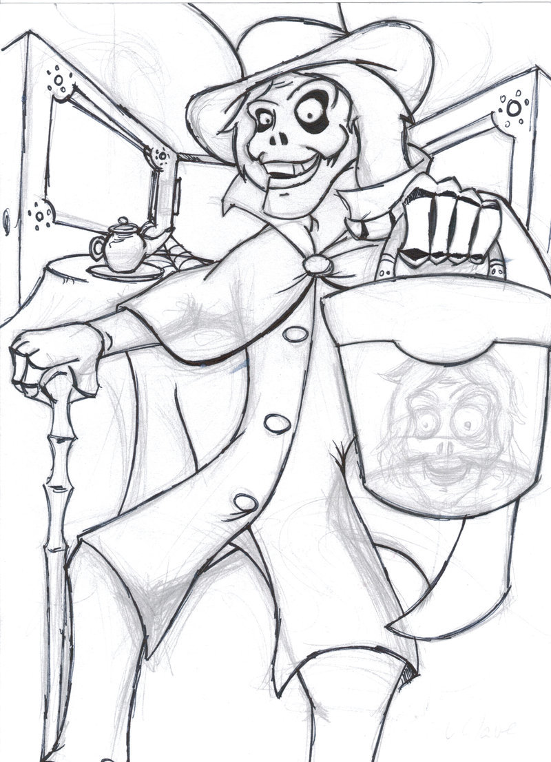 disney haunted mansion coloring pages