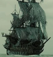 The Dutchman as it appeared in the Pirates of the Caribbean film-series.