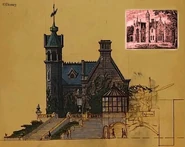 Re-sketch of facade based on the Pointed Style.