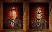 The Muppet Newsman as the Aging Man portrait in Muppets Haunted Mansion