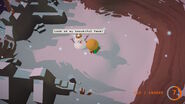 The Snowman, with his new nose