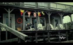 Wade Crocker on the porch of The Grey Gull