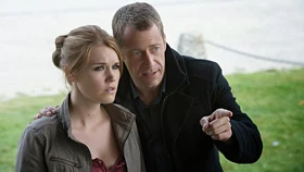 William telling Audrey to trouble someone