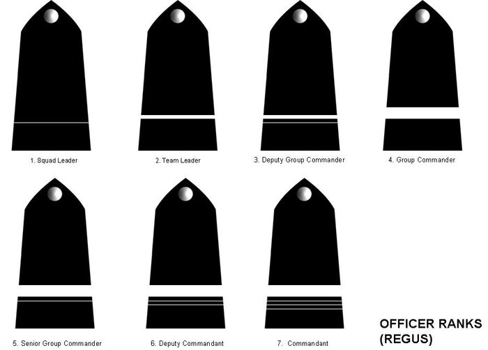 OFFICER RANKS REGUS