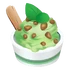 Helado de menta