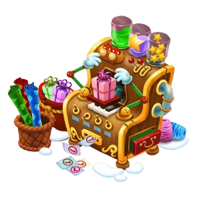 Geschenke-Einpackstation 2022