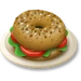 Veggie bagel