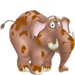 Коричневый слон