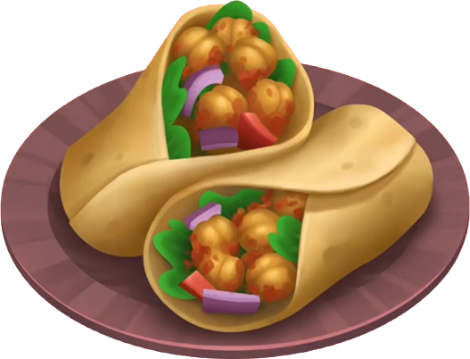 Шаурма с хумусом