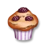 Brombeer-Muffin