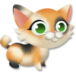 Трёхцветный котёнок