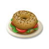 Vegetarischer Bagel