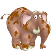 Elefante marrón