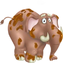 Elefante marrón