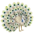 Pavo real blanco