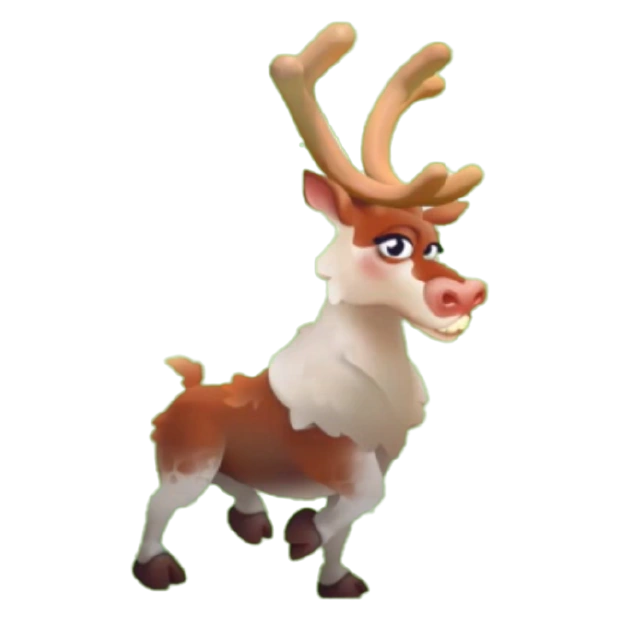 Коричневый северный олень