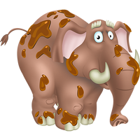 Elefante marrone