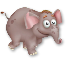 Серый слонёнок