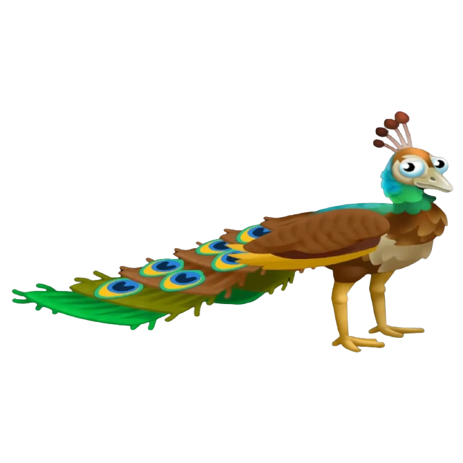 Коричневый павлин